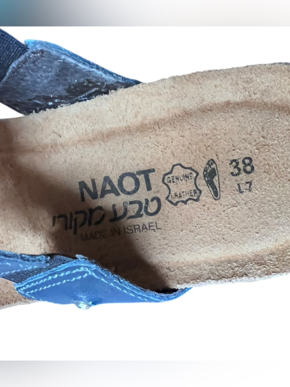 Naot Sandals Womens 38 US 7 Black Leather Strappy Studded Comfort Shoes Slides - Picture 5 of 5